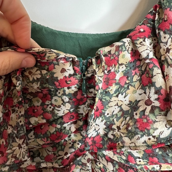 Lush Y2K Boho Floral Print short mini Dress, Women's size S - Picture 9 of 12